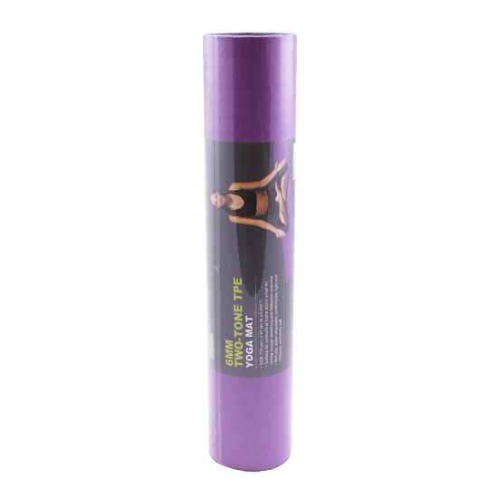 Коврик для йоги двухслойный PRCTZ TWO TONE TPE YOGA MAT, 173х61х0,6см.