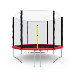 Батут с сеткой DFC PELPO 10ft с лестницей, RED