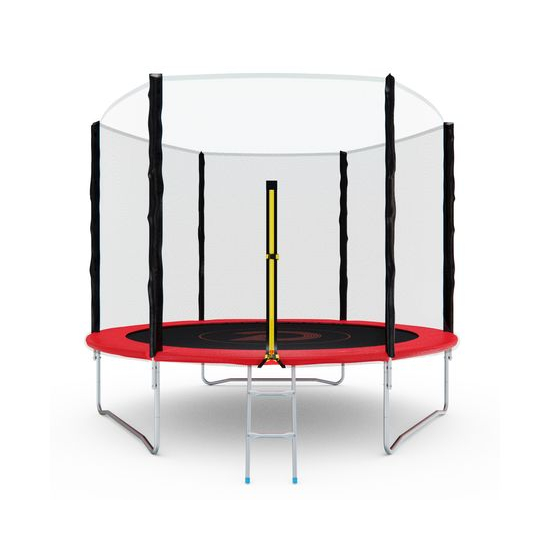 Батут с сеткой DFC PELPO 10ft с лестницей, RED