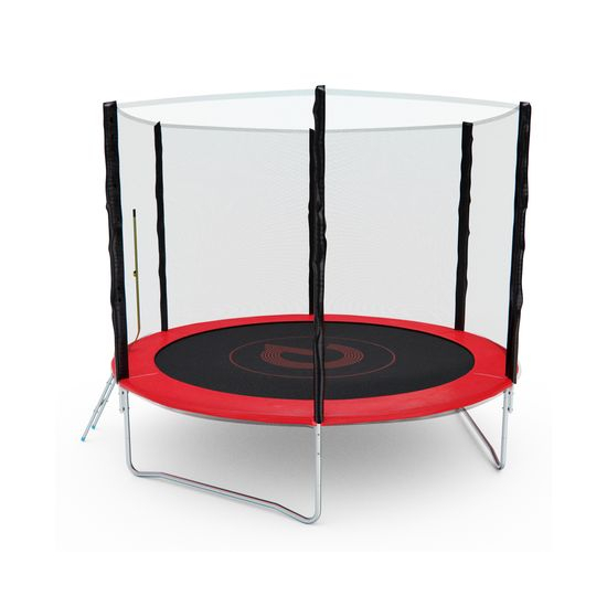 Батут с сеткой DFC PELPO 10ft с лестницей, RED