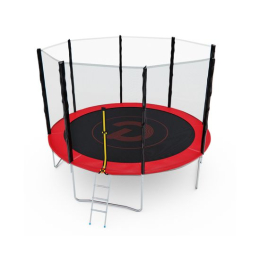 Батут с сеткой DFC PELPO 12ft с лестницей, RED