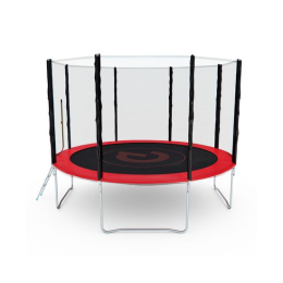 Батут с сеткой DFC PELPO 12ft с лестницей, RED