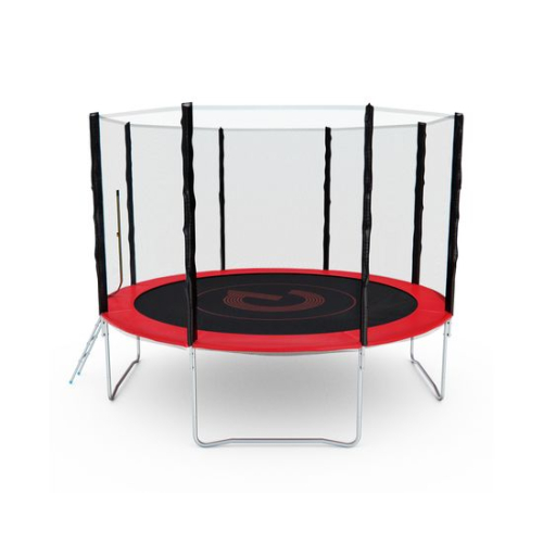 Батут с сеткой DFC PELPO 12ft с лестницей, RED