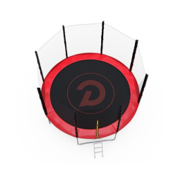 Батут с сеткой DFC PELPO 12ft с лестницей, RED