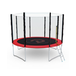 Батут с сеткой DFC PELPO 12ft с лестницей, RED