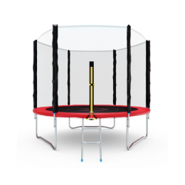 Батут с сеткой DFC PELPO 8ft с лестницей, RED