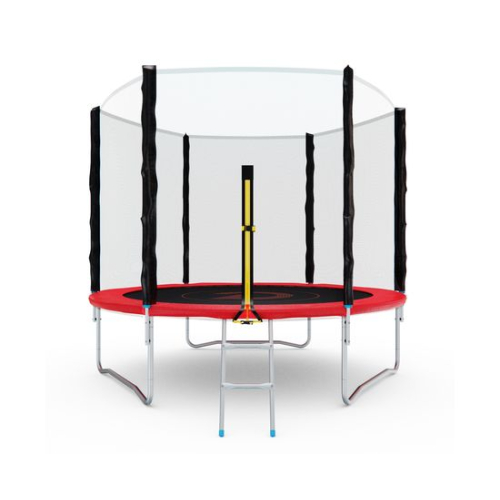 Батут с сеткой DFC PELPO 8ft с лестницей, RED