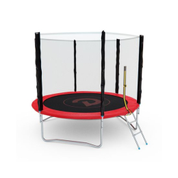 Батут с сеткой DFC PELPO 8ft с лестницей, RED