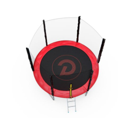 Батут с сеткой DFC PELPO 8ft с лестницей, RED