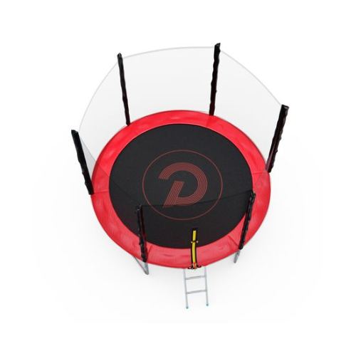 Батут с сеткой DFC PELPO 8ft с лестницей, RED