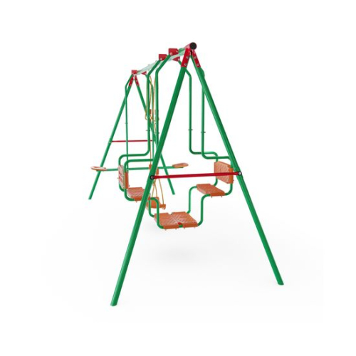Детский комплекс DFC качели: планер, лодка и верёвочные