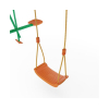 Детский комплекс DFC качели: планер, лодка и верёвочные