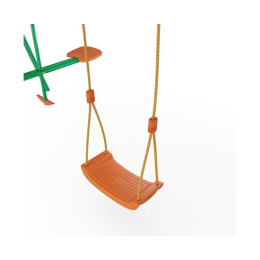 Детский комплекс DFC качели: планер, лодка и верёвочные