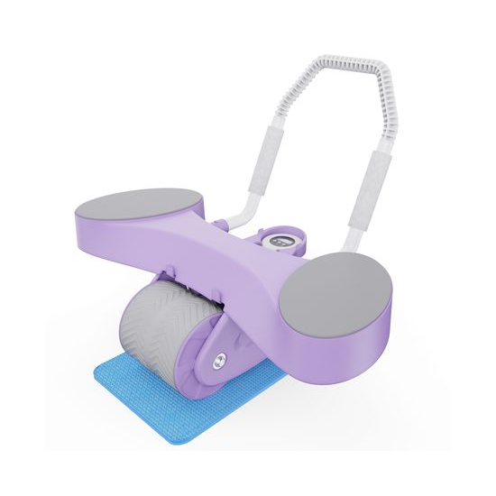 Тренажёр для пресса AB Roller SND-P фиолетовый с ковриком 34 х 17 x 0.6 cм