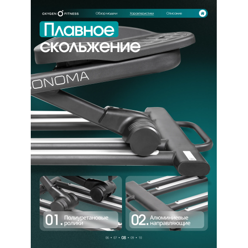 Эллиптический тренажер домашний OXYGEN FITNESS SONOMA
