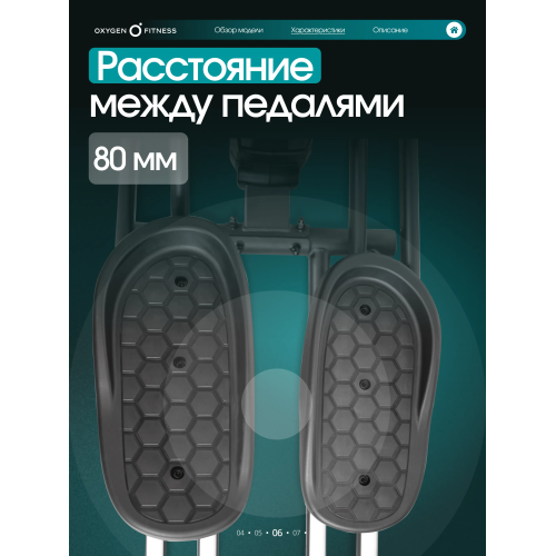 Эллиптический тренажер домашний OXYGEN FITNESS SONOMA
