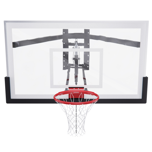 Баскетбольный щит DFC со съёмным регулятором высоты, стекло 12 мм, 180 х 105 см