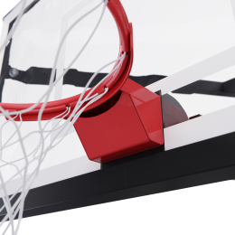 Баскетбольный щит DFC со съёмным регулятором высоты, стекло 12 мм, 180 х 105 см