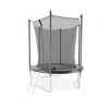 Батут с защитной сеткой DFC JUMP4FUN 6 ft черный с лестницей
