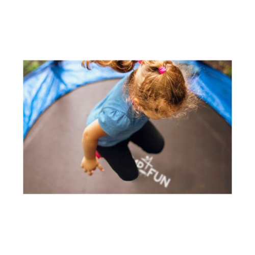 Батут с защитной сеткой DFC JUMP4FUN 6 ft синий с лестницей