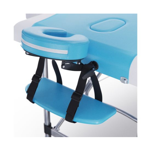 Массажный стол DFC NIRVANA Elegant, 186 x 70 см, толщина 5 см, бело-голубой