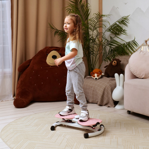 Фитнес платформа /горнолыжный тренажёр DFC "Twister Bow" с эспандерами