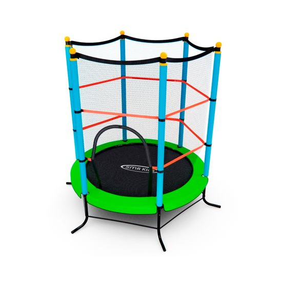 Батут детский DFC SMRKIDS 55" с сеткой, GREEN