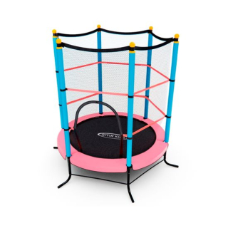 Батут детский DFC SMRKIDS 55" с сеткой, PINK