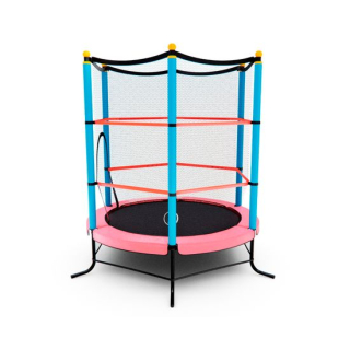 Батут детский DFC SMRKIDS 55" с сеткой, PINK