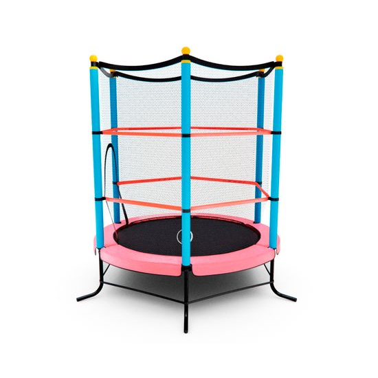 Батут детский DFC SMRKIDS 55" с сеткой, PINK