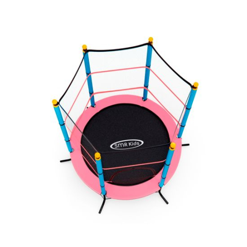 Батут детский DFC SMRKIDS 55" с сеткой, PINK