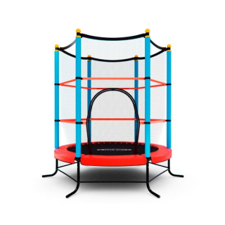 Батут детский DFC SMRKIDS 55" с сеткой, RED