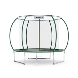 Батут DFC ULTRASPORT 10 ft с внутренней сеткой / лестница в комплекте