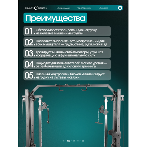 Кроссовер OXYGEN FITNESS VESTON