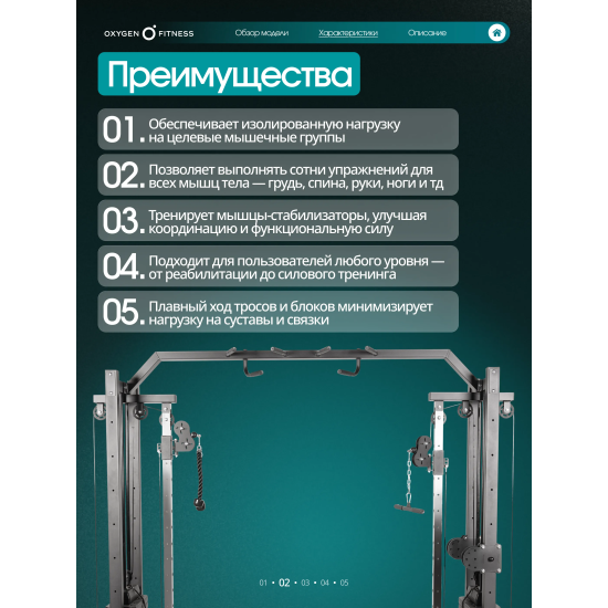 Кроссовер OXYGEN FITNESS VESTON