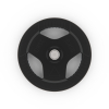 Диск обрезиненный с хватом DFC 25 кг / диаметр 51 мм