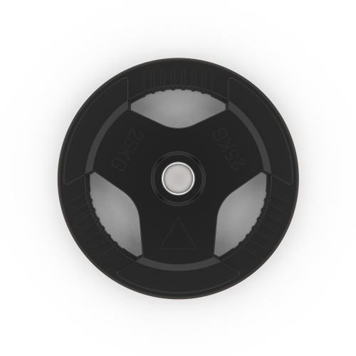 Диск обрезиненный с хватом DFC 25 кг / диаметр 51 мм