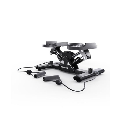 Балансировочный степпер DFC XtivePRO с эспандерами, черный