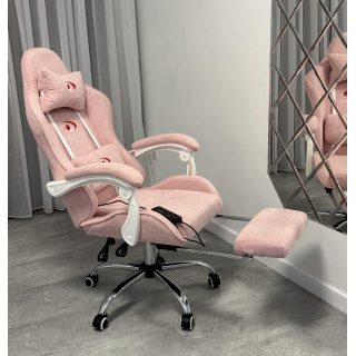 Вибромассажное кресло Calviano AVANTI ULTIMATO pink fabric