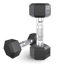 Гантель гексагональная UNIX Fit обрезиненная 2,5 кг / шт.