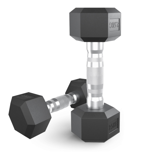 Гантель гексагональная UNIX Fit обрезиненная 2,5 кг / шт.