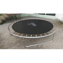 Батут Atlas Sport 312 см (10ft) BASIC (3 ноги) с внешней сеткой и лестницей GREEN