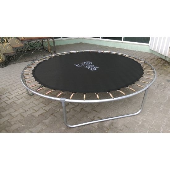 Батут Atlas Sport 312 см (10ft) BASIC (3 ноги) с внешней сеткой и лестницей GREEN
