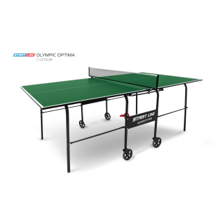 Стол теннисный Olympic Optima Зелёный с сеткой