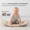 Лошадка-качалка-беговел с ручкой UNIX Kids Dino / Дино бежевый