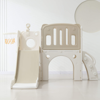 Игровой комплекс с горкой UNIX Kids Star / Звезда бежевый