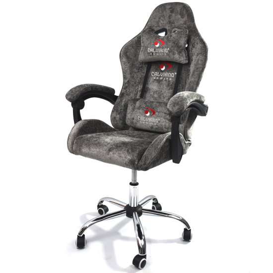 Вибромассажное кресло Calviano Nero dark grey plush