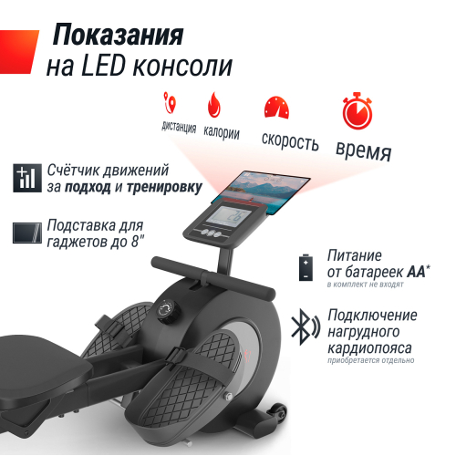 Гребной тренажер UNIX Fit Techno Rower 360