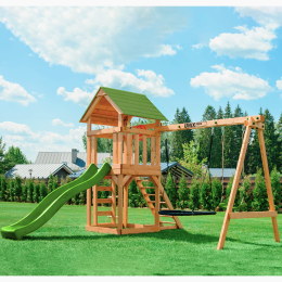 Детский игровой комплекс UNIX Line (6 in 1) Light Green