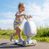 Самокат UNIX Kids Backpack Ocean / Океан с рюкзаком серый